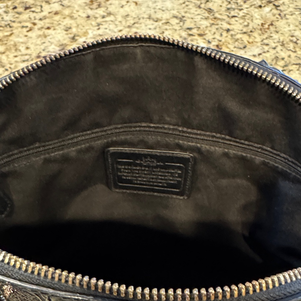 Coach Black Embossed Dome Satchel - Picture 9 of 11